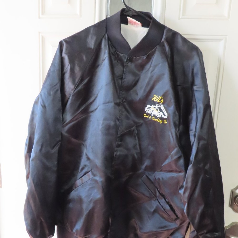 Men's Vintage Cardinal Hill's Coal and Trucking lightweight jacket coat sz XL